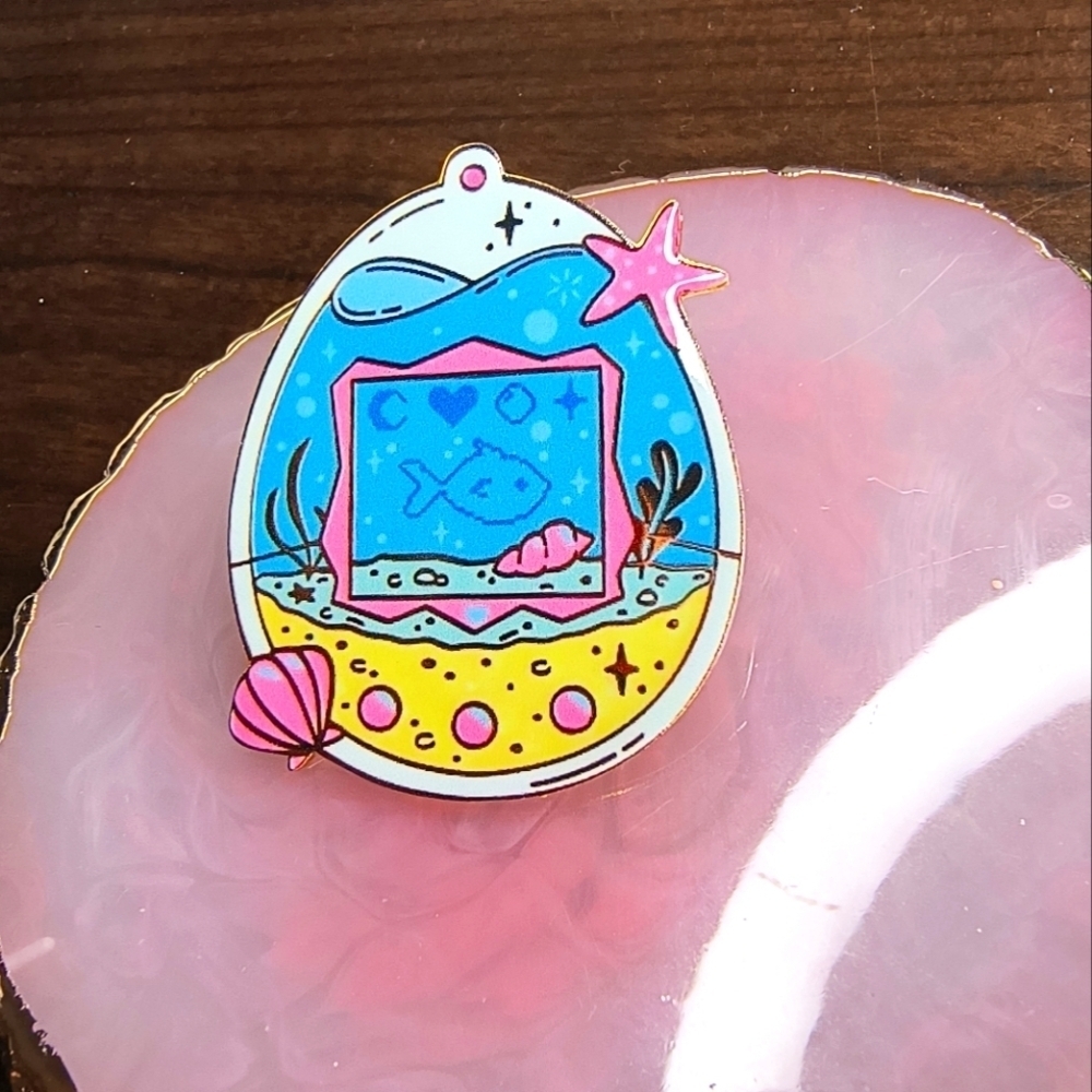 Colorful Aquarium Enamel Pin